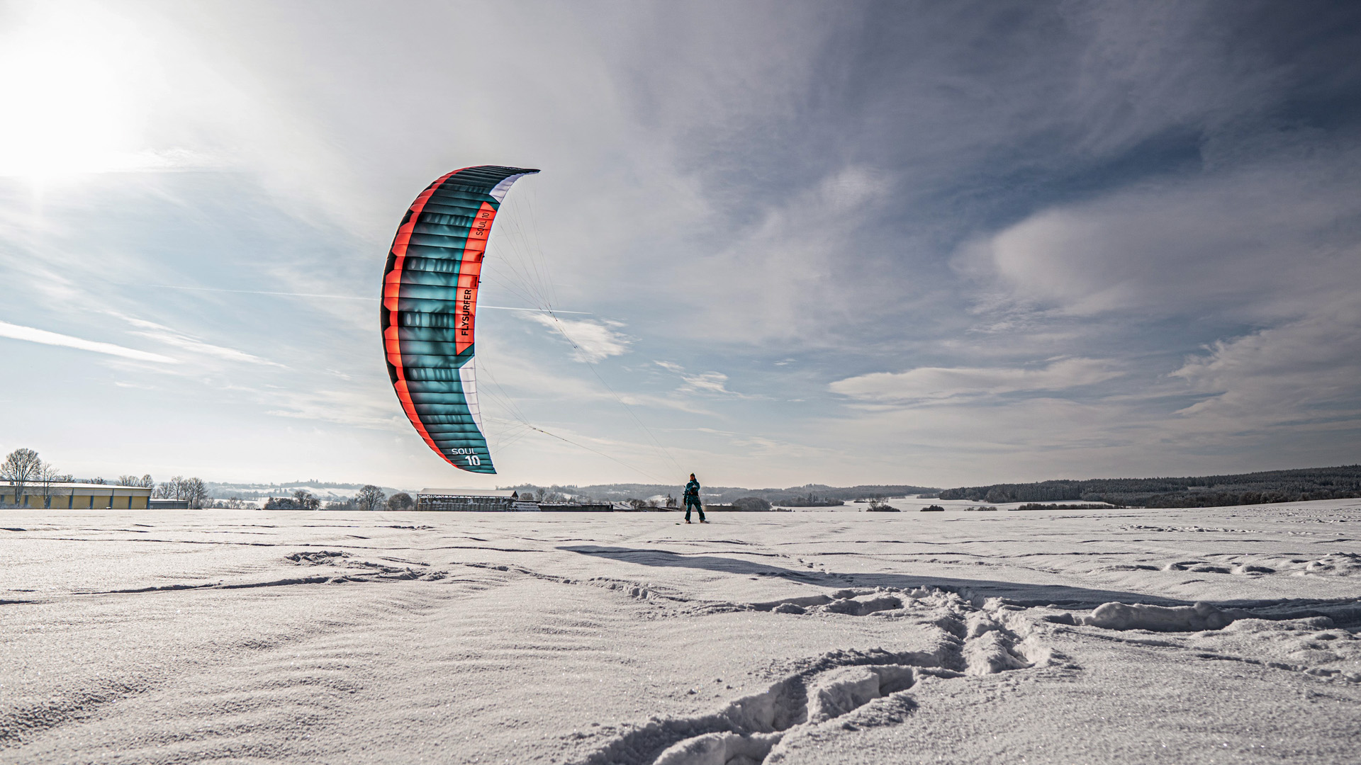 Mit dem Snowkite Freiheit erleben